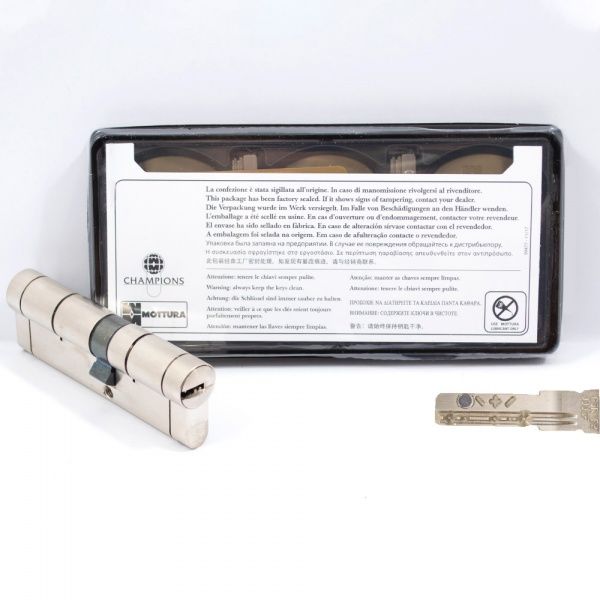 Цилиндр Mottura C39D415101 41x51 ключ-ключ 95 мм матовый никель