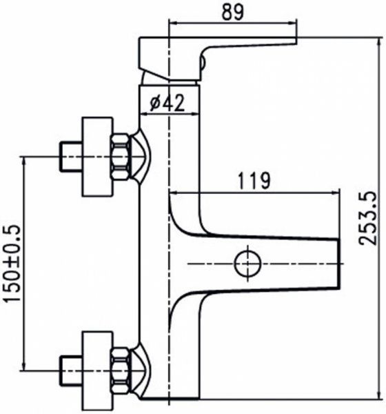 Змішувач для ванни Aqua Rodos Matteo 90891