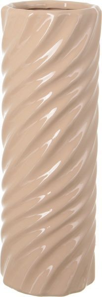 Ваза керамическая бежевая Space 10,5х10,5х30 см