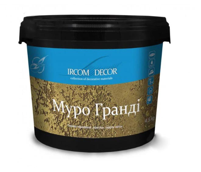 Декоративна штукатурка Ircom Decor Гротто 4.5 кг білий