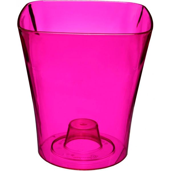 Кашпо для орхидей Квадро розовый квадратный 5,5л розовый 