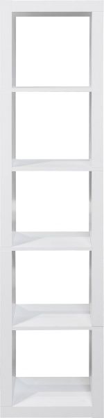 Полиця для книг Inteo Кубус МІКС 1х5 438x1854x290 мм білий 