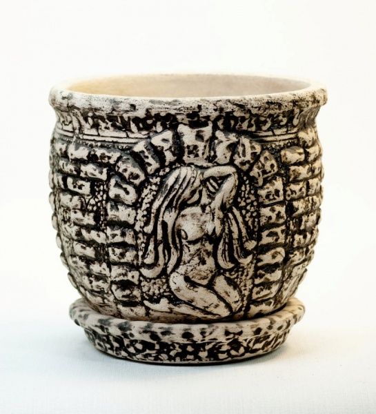 Горщик шамотний Оріана-Запоріжкераміка Грація №2 круглий 8л коричневий 