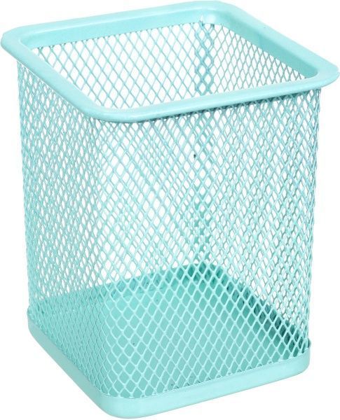 Підставка для ручок квадратна Веселка 8x8x10 см бірюзова Nota Bene