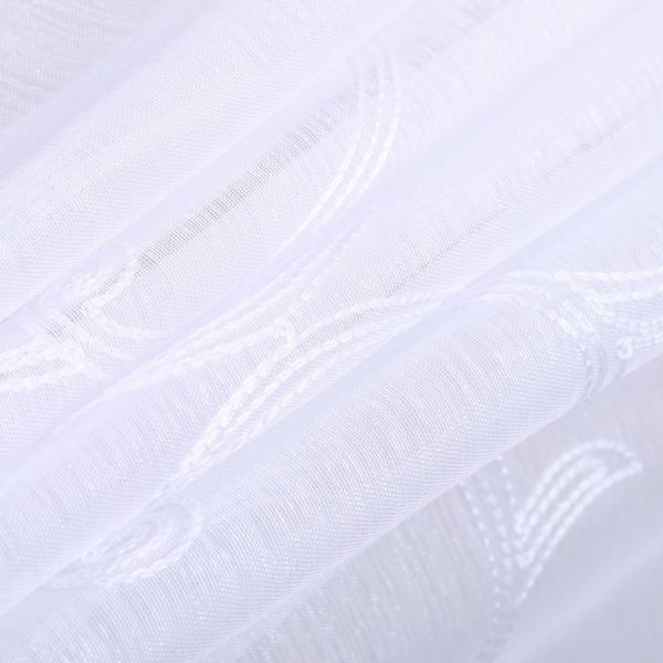 Тюль Embroidery Sheer белый 280х275 см La Nuit