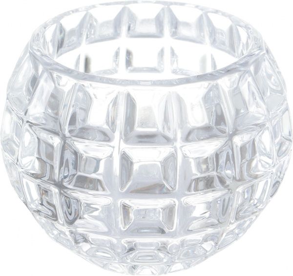 Подсвечник стеклянный 12.5х11 см в ассортименте