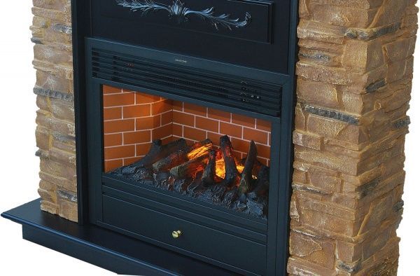 Камінокомплект ASTRA FLAME Юта Brown + Гефест