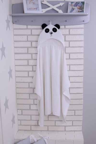 Пелюшка після купання Baby Veres Panda 80x120 см білий 190.04 