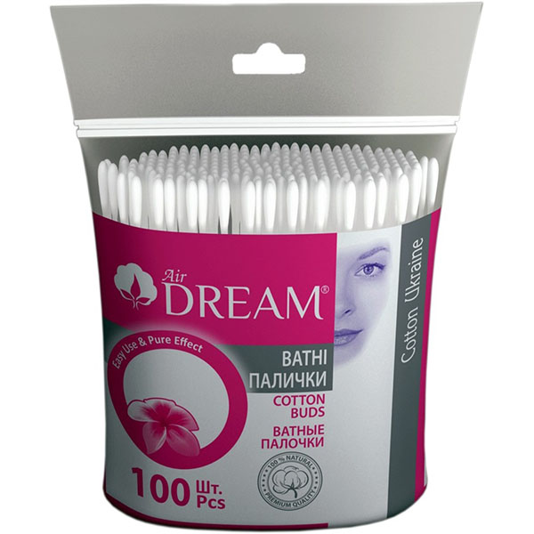 Ватные палочки Аir Dream 100 шт. (мягкая)