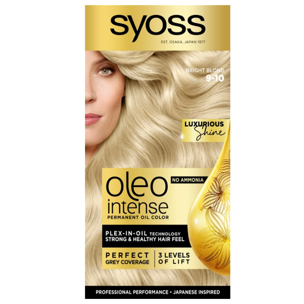 Фарба для волосся Syoss Oleo Intense №9-10 яскравий блонд 115 мл