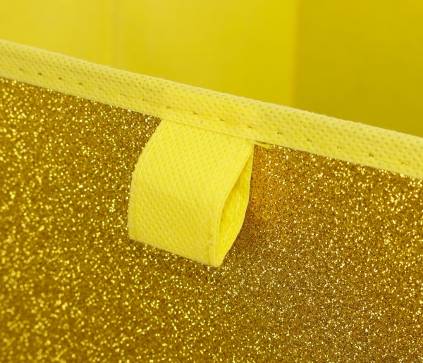 Ящик для зберігання складаний SO04064-1 Glitter золотий 300x300x300 мм