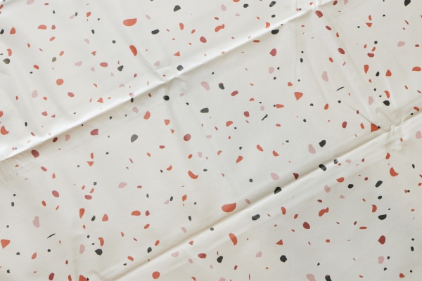 Скатерть Marble d140 бежевый с рисунком UP! (Underprice) 