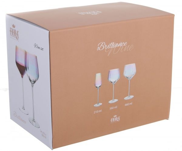 Набор бокалов для вина Brilliance 660 мл 6 шт. Fiora 