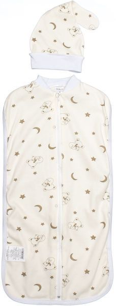 Пелюшка-кокон Home Line + шапочка 28x50 см бежевий 155982 