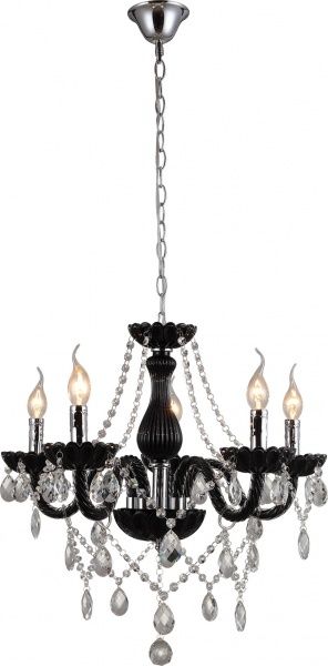 Люстра підвісна Altalusse 5x40 Вт E14 чорний/хром INL-1149P-05 