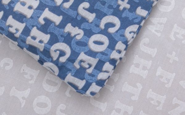 Комплект постільної білизни Code сімейний синій із сірим UP! (Underprice) 