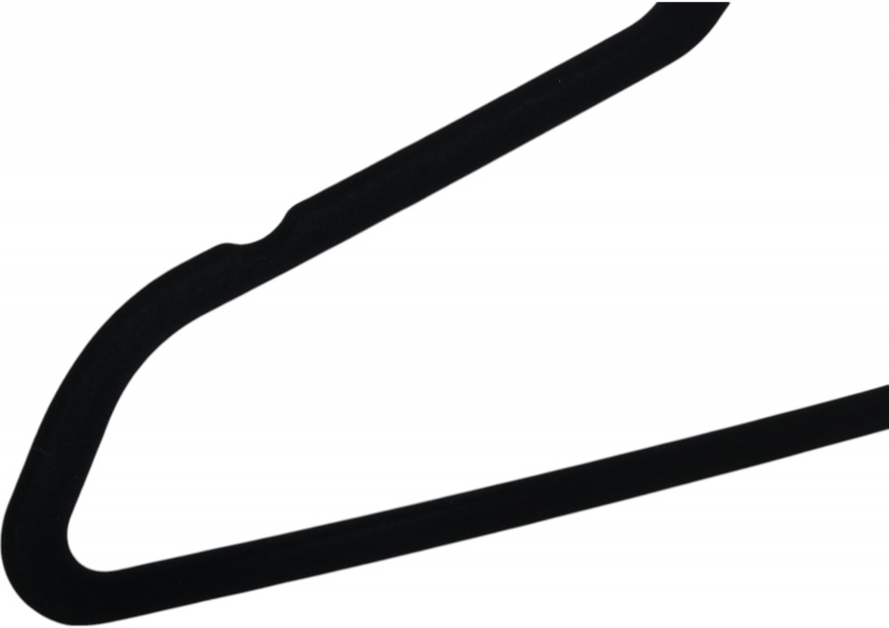 Набор плечиков Vivendi Velvet черный 44,5 см 3 шт.