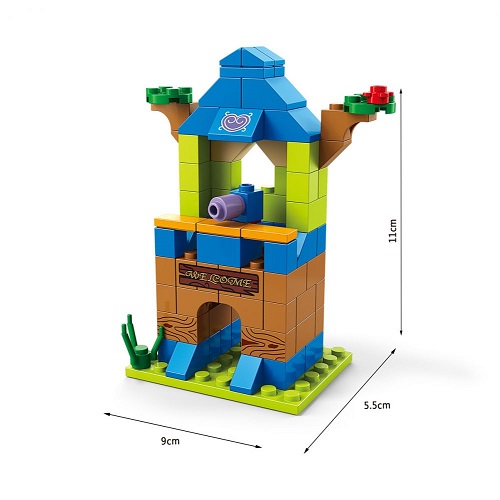 Конструктор SHANTOU YISHENG Домик на дереве 1000 деталей K8832-5