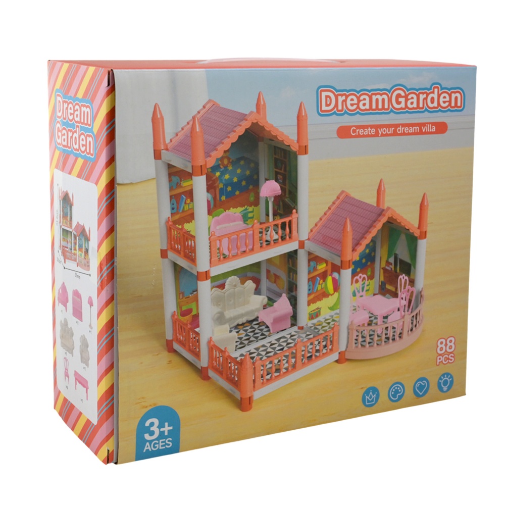 Домик для кукол Shantou 2 этажа GJJ-003