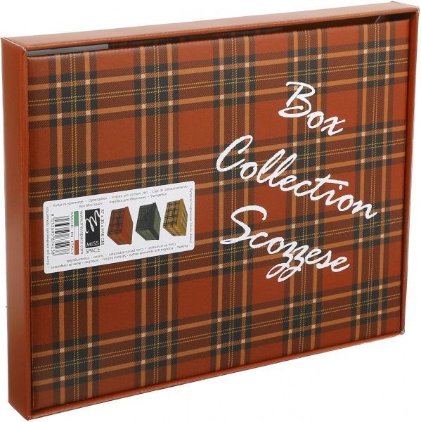 Ящик картонний Miss Space Клітинка 370x300x160 мм червоний