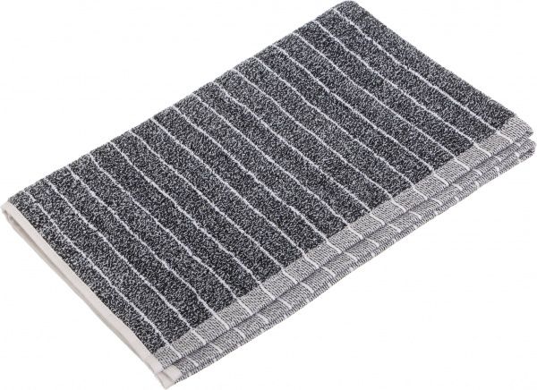 Полотенце махровое 40x70 см черный с рисунком 