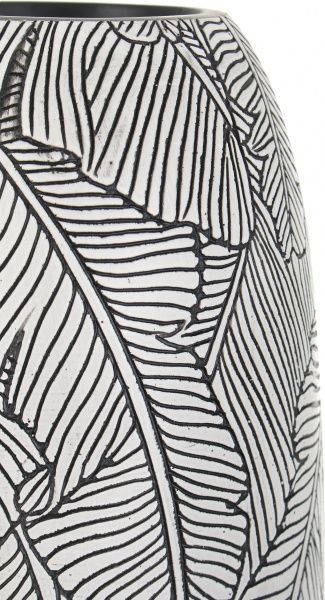 Ваза для квітів Leaf 17х17х47,5 см сіра