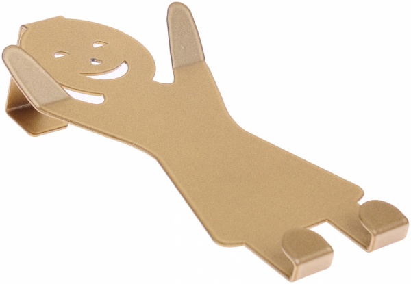 Крючок на двери Девочка 175х95х42 мм золотая