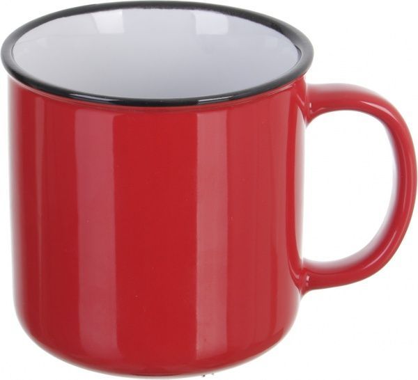Чашка для чая Enamel 230 мл красная Bella Vita