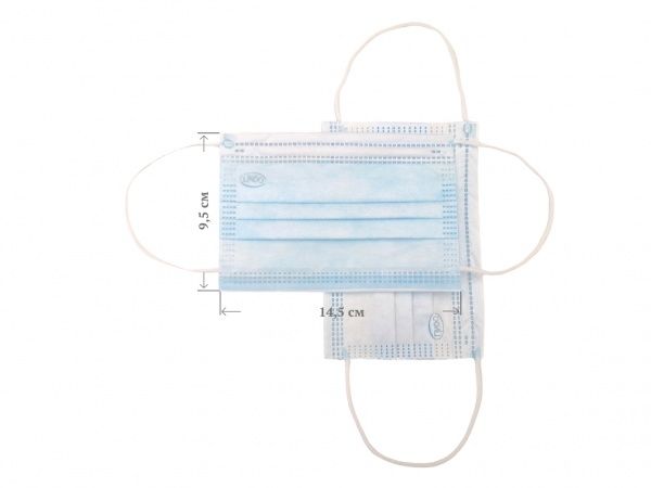 Маска Lindo медицинская детская нестерильная 10 шт./уп.