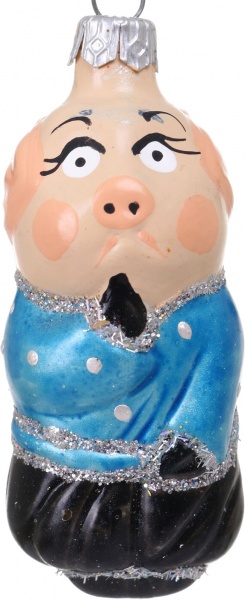 Декорация новогодняя Формовая игрушка в ассортименте 7 см 