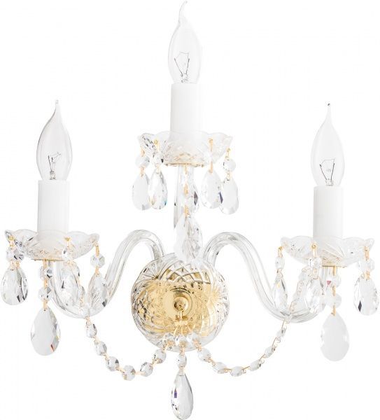 Бра Crystal Life 3x40 Вт E14 золотой A1014AP-3GO 