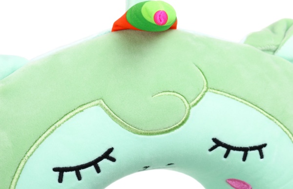 Подушка дорожная Единорог 30х30 см мятный Luna