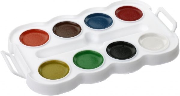 Акварель медовая медова 8 кольорів Тетрада