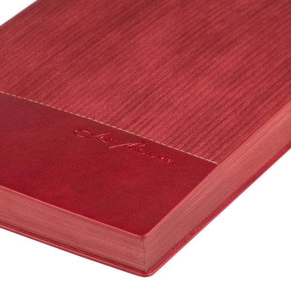 Щоденник недатований бордо Leo Planner Velvet A5 2022