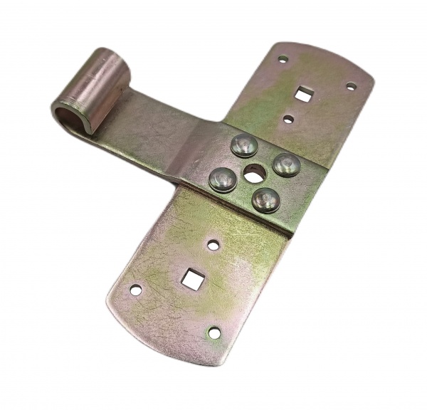 Петля Domax тип T 165x110x3 мм жовтий цинк універсальна