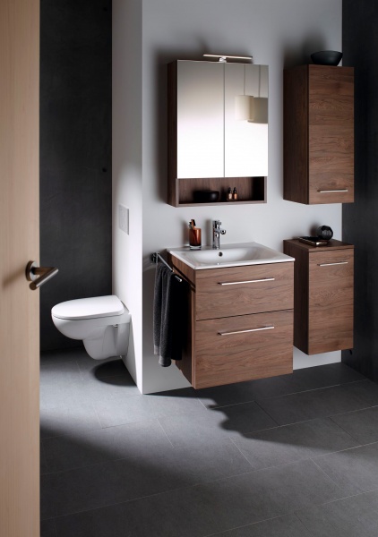 Унітаз підвісний Geberit Selnova 501.751.00.1 воронкоподібний Rimfree з сидінням та кришкою