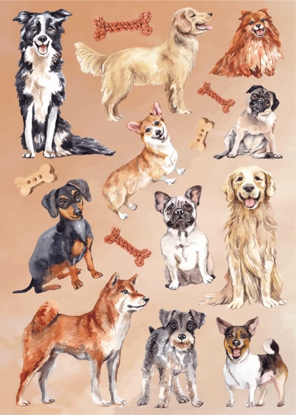 Декоративная наклейка Наш Декупаж Песики 49x70 см