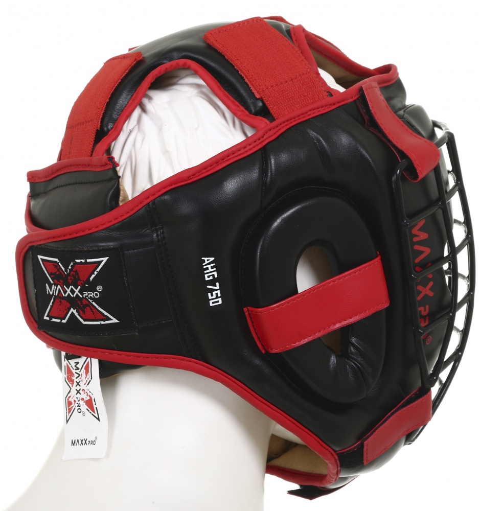 Шлем боксерский MaxxPro р. M AHG-750 Red vynil M красный