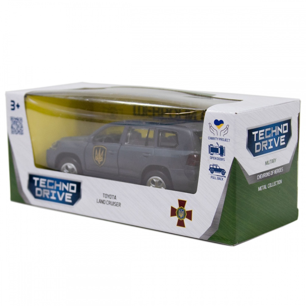 Автомодель TechnoDrive 1:32 серии Шевроны Героев Toyota Land Сruiser Рубеж KM6010