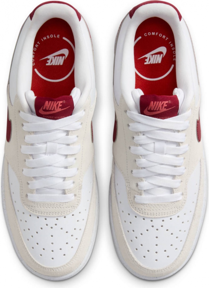 Кроссовки женские демисезонные Nike W COURT VISION LO FQ7628-100 р.38 белые