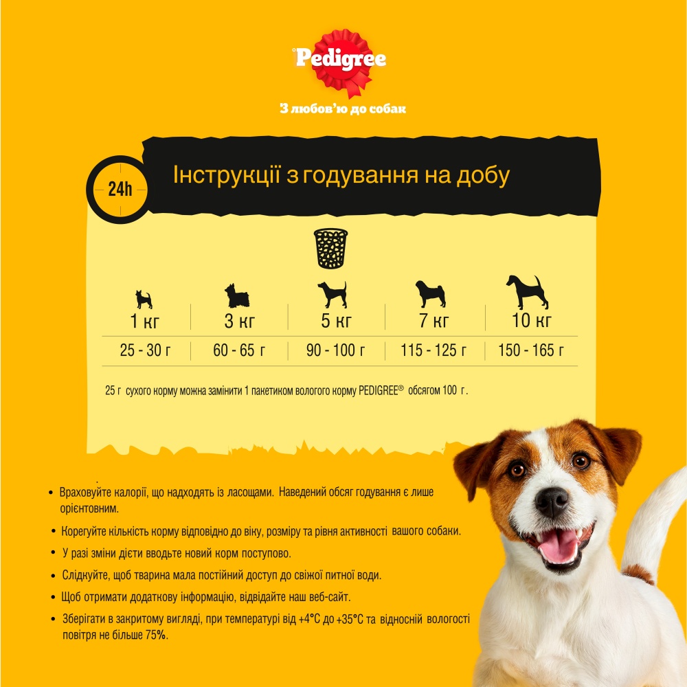Корм сухий для малих порід Pedigree з яловичиною та овочами 12 кг