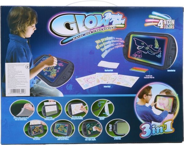 Доска Shantou Glow Drawing Board 3 in 1