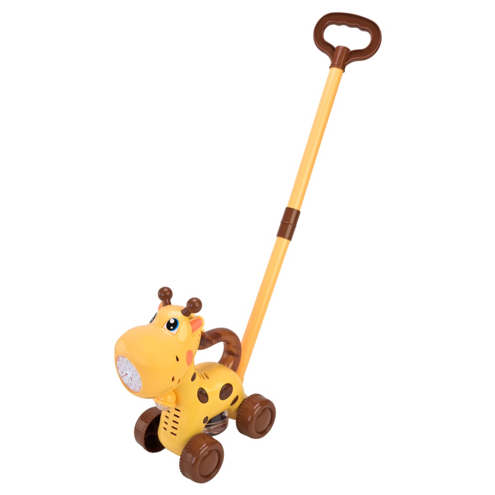 Каталка Shantou Жираф на палочке с мыльными пузырями и подсветкой