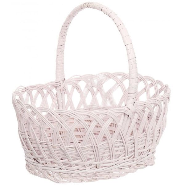 Кошик плетений 38х27х34 см 1465 рожевий