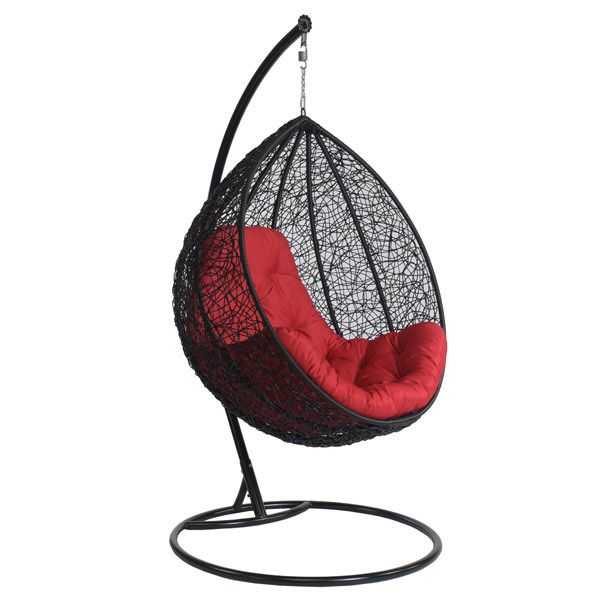 Кресло-кокон Глория черное