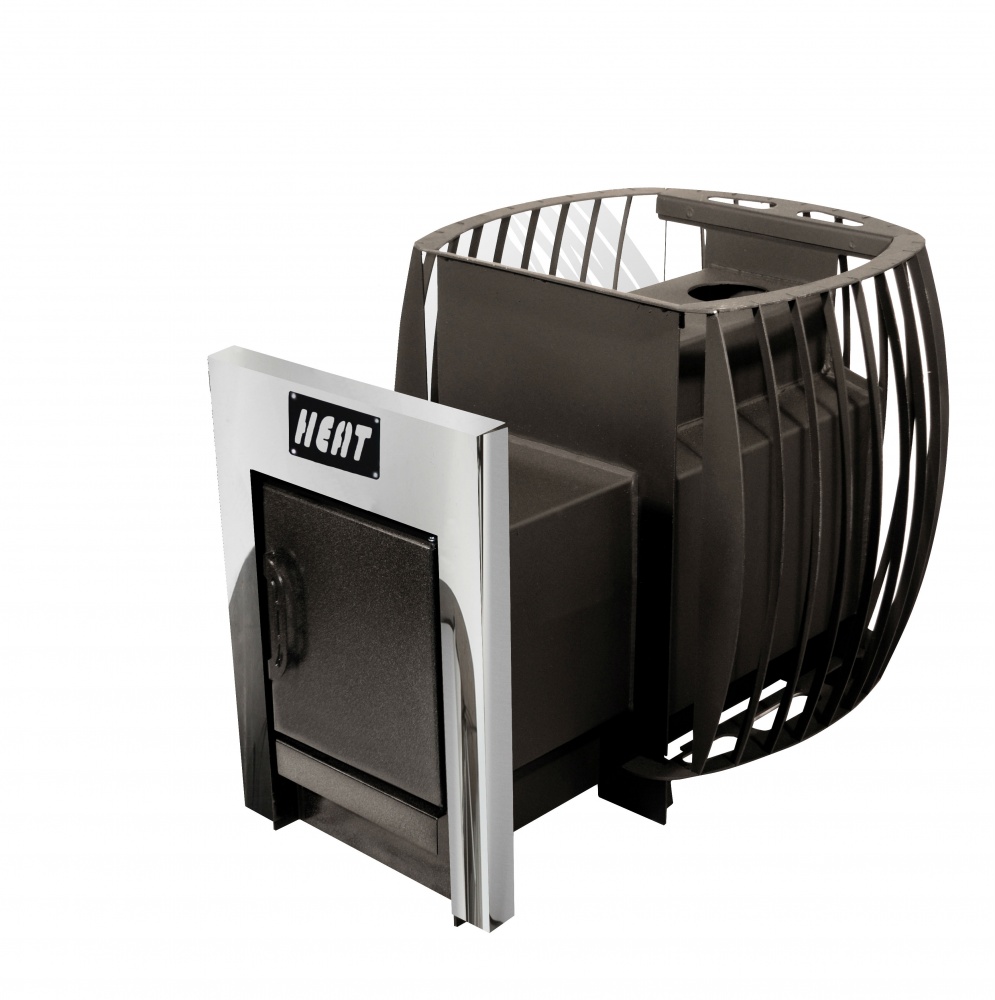 Піч-кам'янка Версія-Люкс Heat 20 Скеля з виносом нержавіючим