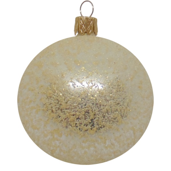 Шар новогодний стеклянный d100 АХ17 7401 шампань