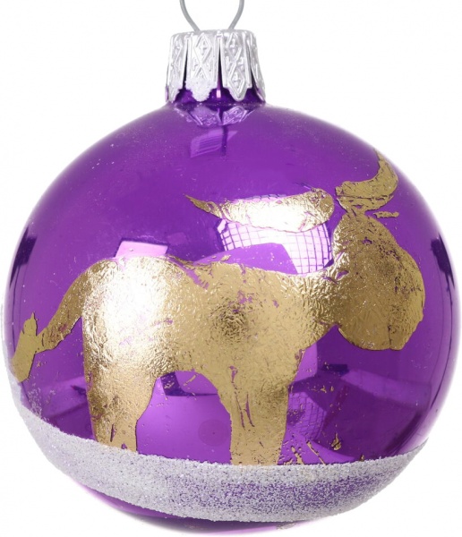 Шар новогодний мульти d 60 мм в ассортименте