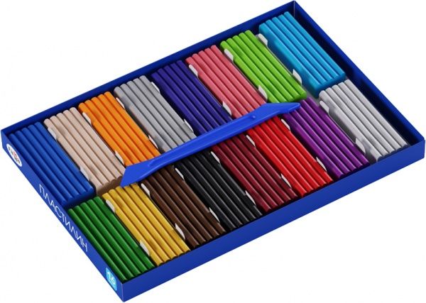 Пластилін класичний 16 кольорів зі стеком 320 г 281034 Гамма