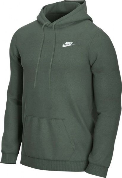 Джемпер Nike NSW CLUB HOODIE PO FT CZ7857-337 р. 2XL оливковый